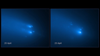 El telescopio Hubble captura unas increíbles imágenes de un cometa fragmentándose